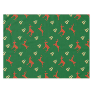 New Year Eve Gold and Red Art Tablecloth