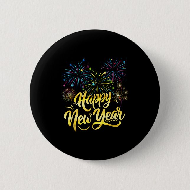 New Year Eve Party Supplies Nye 2026 Happy New Yea 6 Cm Round Badge (Front)