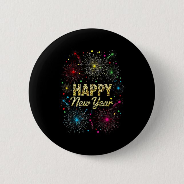 New Year Eve Party Supplies Nye 2026 Happy New Yea 6 Cm Round Badge (Front)