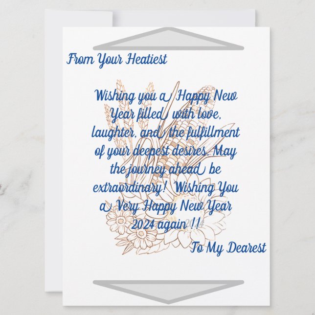 New Year Exclusive Greetings   (Back)