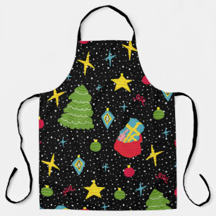 New Year Festive: Colourful Seamless. Apron