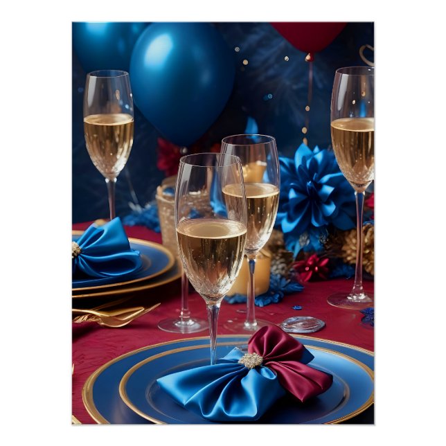 New Year Festive Holiday Season Celebration Light  Poster (Front)