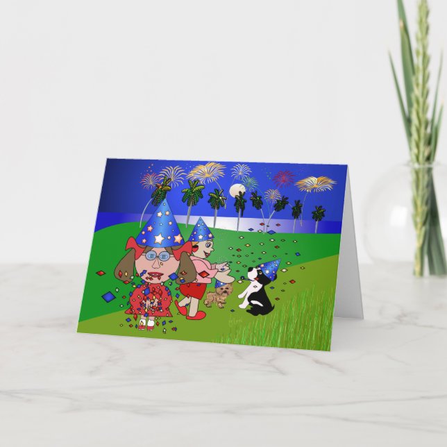 New Year Fla Holiday Card (Front)