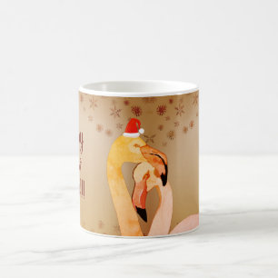 New Year, Flamingo Birds Mug