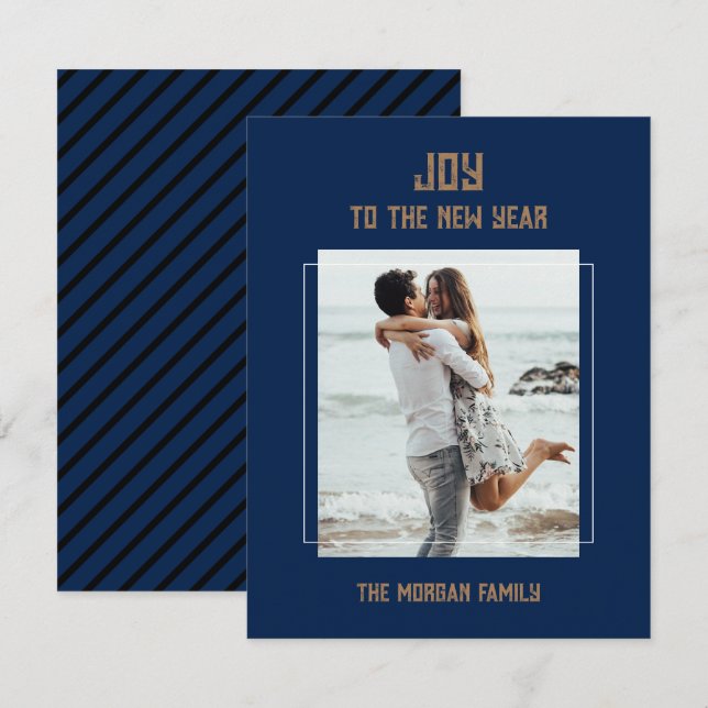 New Year Flat Note Card (Front/Back)
