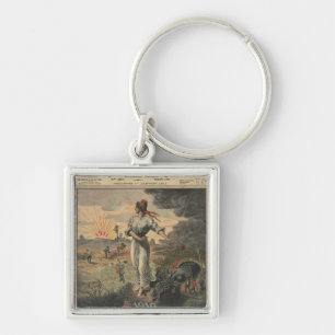 New Year, France hopes for better days Key Ring