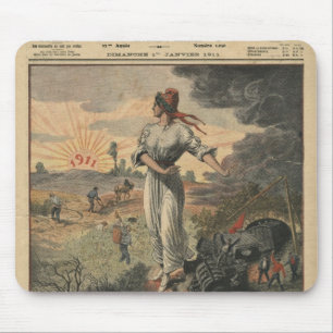 New Year, France hopes for better days Mouse Mat