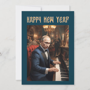 New Year Funny Vladimir Putin Russian Holiday Card