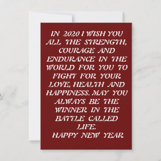 NEW YEAR GREETING CARD