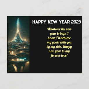 new year Greeting card for 2023 with AI