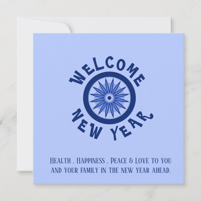 NEW YEAR GREETING FOR ANYONE CARD (Front)