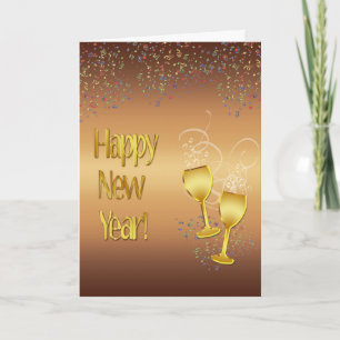New Year Greeting Holiday Card