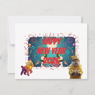 New year greeting lol holiday card