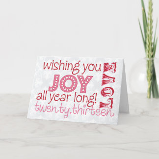 New Year Greetings Holiday Card