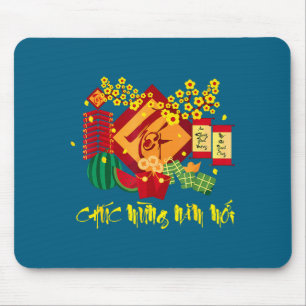 New Year Happy Vietnamese Lunar Chuc Mung Mouse Mat