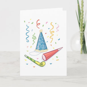 New Year Holiday Christmas Party Celebration Fest Card