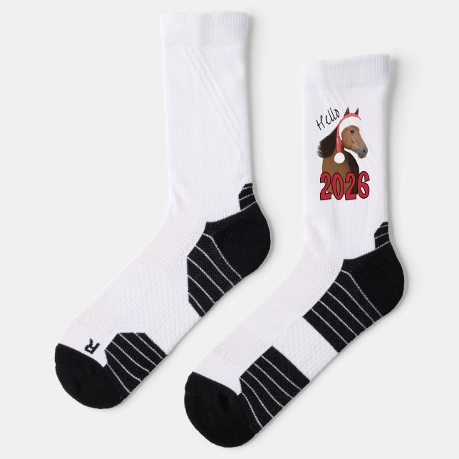 New Year horse Socks (Left)
