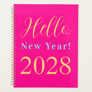 New Year Hot Pink Stylish Planner