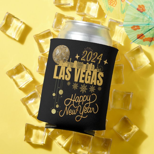 New YEar  in Las Vegas Nevada Travel  Matching NYE Can Cooler (In Situ Summer)