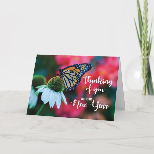 New Year In Remembrance Butterfly Card (Front)
