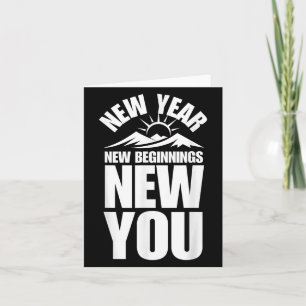 New Year Insrational Quote New Year New Beginnings Card