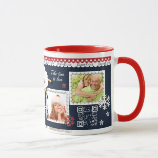 New Year interactive photo mug with santa dance