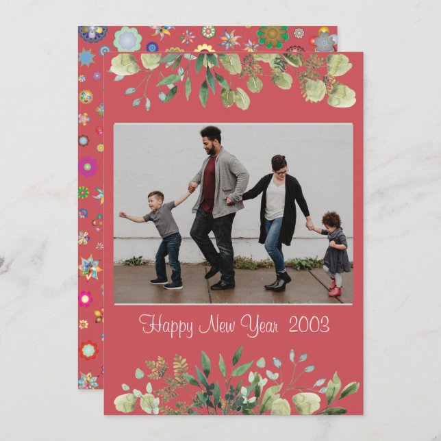 New Year Invitation Card  (Front/Back)