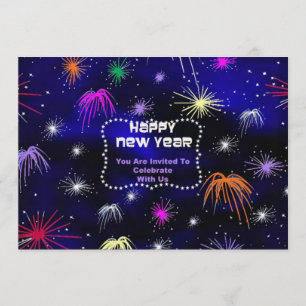 New Year Invitation in Stained Glass