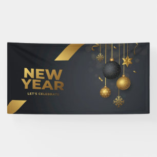 New Year Let's Celebrate Banner