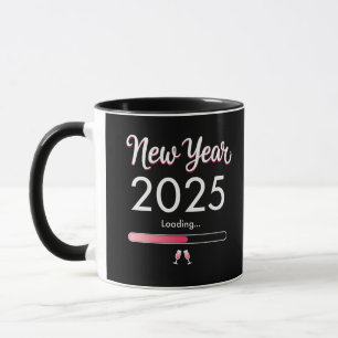 New Year Loading 2025 Happy New Year Xmas  Mug