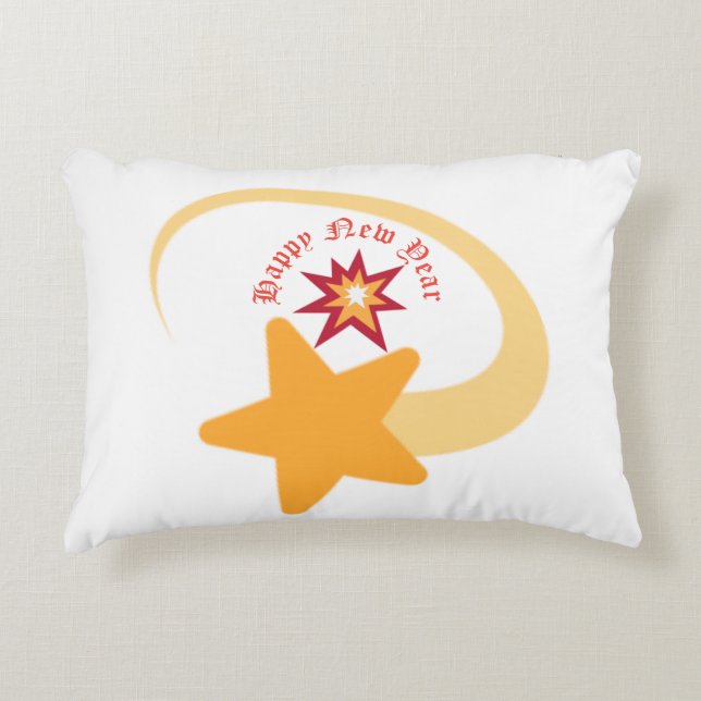 New year logo decorative cushion (Front)