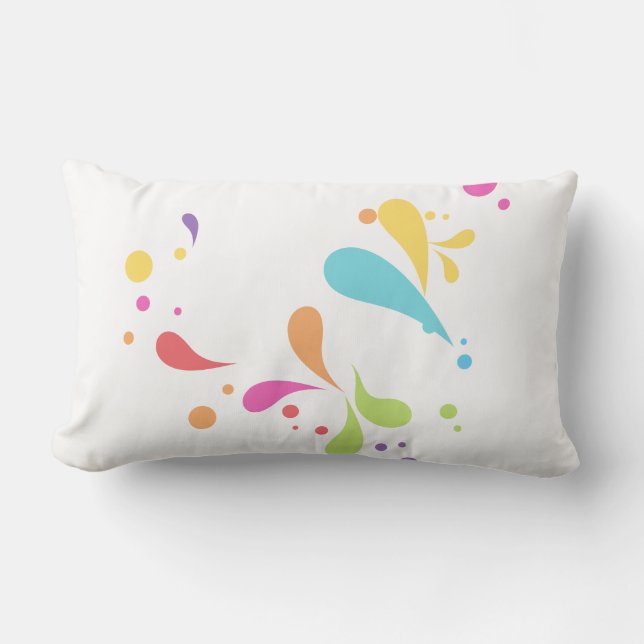 New Year Lumbar Pillow 13" x 21" (Front)