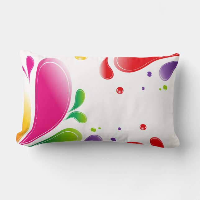 New Year Lumbar Pillow 13" x 21" (Front)