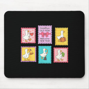 New Year Matching Welcome New Year Midnight Funny Mouse Mat