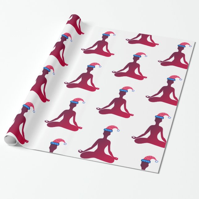 New Year Mediation Glossy Wrapping Paper (Unrolled)