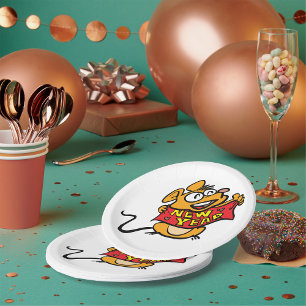 New Year Mouse Paper Plate
