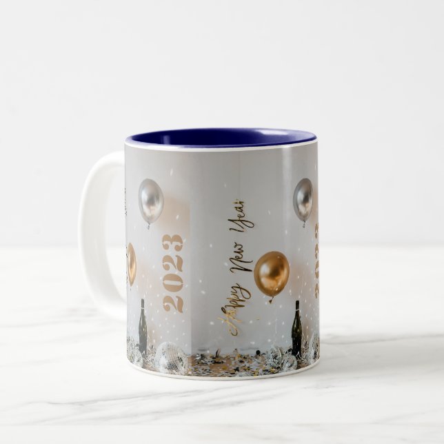 New year Mugs2023 Two-Tone Coffee Mug (Front Left)