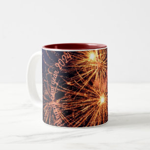 New year Mugs 2024 pink colour 