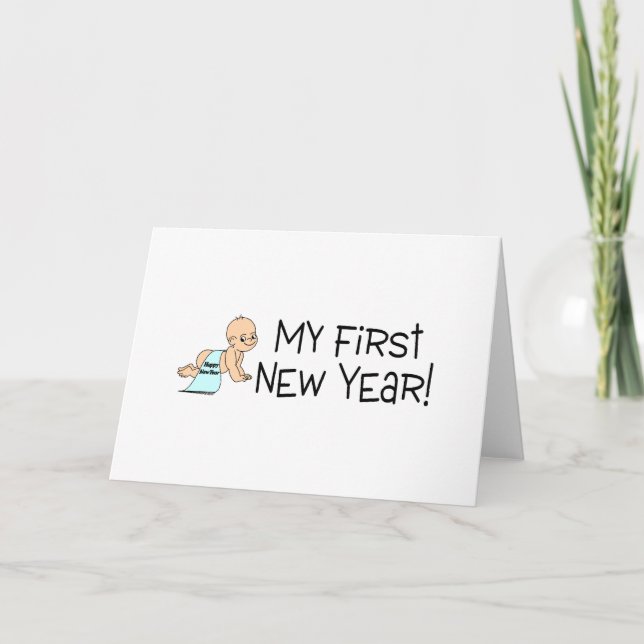New Year My First New Year Holiday Card (Front)