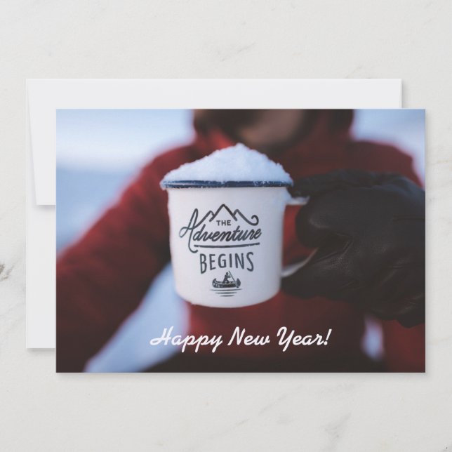 New Year New Adventure  Holiday Card (Front)