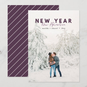 New year new adventure photo holiday card