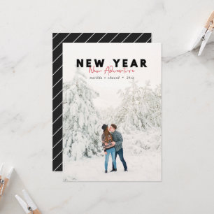 New year new adventure photo holiday card