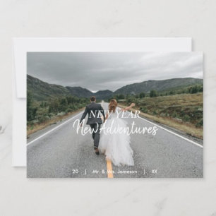 "New Year, New Adventures" Happy New Year Holiday Card