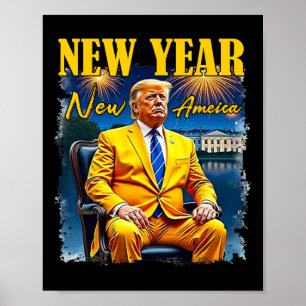 New Year New America Happy New Year Party 2025 Tru Poster