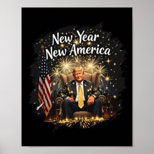 New Year New America Happy New Year Party 2025 Tru Poster
