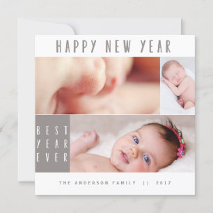 NEW YEAR, NEW BABY-NEUTRAL HOLIDAY CARD