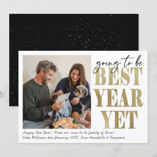 New Year New Baby Photo Pregnancy Announcement