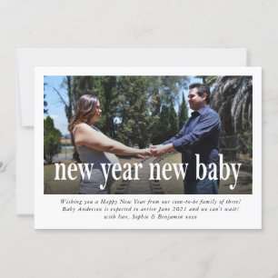 New Year New Baby Pregnancy Announcement