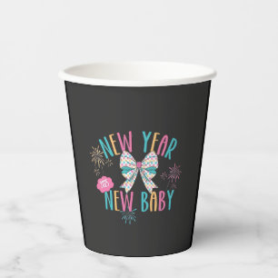 New Year New Baby Pregnancy Mum To Be Paper Cups