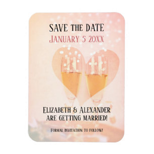 New Year New Beginning/ Wedding/ Save the Date Magnet